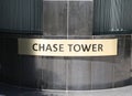 Chase Tower Sign Royalty Free Stock Photo