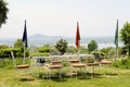 Chashme Shahi Garden Mughal garden in Srinagar Royalty Free Stock Photo