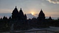 Chasing the sunset at Prambanan