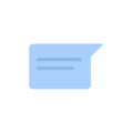 Chat, Basic, Chatting, Ui  Flat Color Icon. Vector icon banner Template Royalty Free Stock Photo