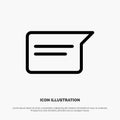 Chat, Basic, Chatting, Ui Line Icon Vector Royalty Free Stock Photo