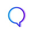 Chat blue purple gradient icon