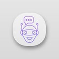 Chat bot app icon Royalty Free Stock Photo