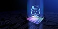Chat Bot Automating Customer Interaction and Support Illustrated on a Processor, Business and Technology Concept