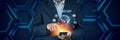 Artificial Intelligence in Bot Chat. Businessman using Ai chatbot in his smartphone.