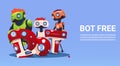 Chat Bot Free Robot Virtual Assistance Of Website Or Mobile Applications, Artificial Intelligence Concept Royalty Free Stock Photo