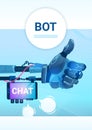 Chat Bot Free Robot Virtual Assistance Of Website Or Mobile Applications, Artificial Intelligence Concept