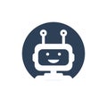 Chat bot icon background. Virtual assistant for website. Chat bot concept for customer service. Vector