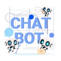 Chat Bot Service Banner Modern Technology Of Technical Support Chatter Robot Concept