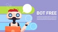 Chat Bot Using Laptop Computer, Robot Virtual Assistance Of Website Or Mobile Applications, Artificial Intelligence