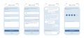 Chat bot window ui for smart phone. Dialog design can be used as a part of support application or website. Royalty Free Stock Photo