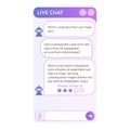 Chatbot window interface. Royalty Free Stock Photo