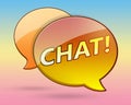 Chat bubble Royalty Free Stock Photo