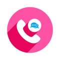 Chat bubble communication phone phones speech bubbles telephone icon Royalty Free Stock Photo