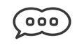Chat Bubble Icon, Communication Symbol, vector design Generative AI Royalty Free Stock Photo