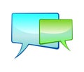 Chat bubble icon Royalty Free Stock Photo