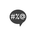 Chat bubble message vector icon Royalty Free Stock Photo