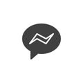 Chat Bubble message vector icon Royalty Free Stock Photo