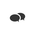 Chat bubble simple icon