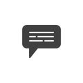 Chat bubble solid glyph icon Royalty Free Stock Photo