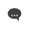 Chat bubble solid glyph icon Royalty Free Stock Photo