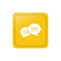 Chat bubble speakbox Royalty Free Stock Photo