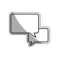 Chat bubble speakbox Royalty Free Stock Photo