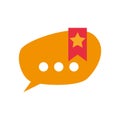 Chat bubble speakbox Royalty Free Stock Photo
