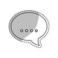 Chat bubble speakbox Royalty Free Stock Photo