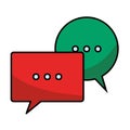 Chat bubbles symbol Royalty Free Stock Photo