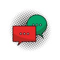 Chat bubbles symbol pop art Royalty Free Stock Photo