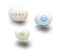 3 chat bubbles Royalty Free Stock Photo