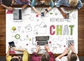 Chat Chatting Social Network Technology Concept Royalty Free Stock Photo