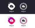 Chat check sign icon. Yes or Tick symbol. Vector Royalty Free Stock Photo