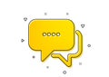 Message icon. Chat comment sign. Speech bubble. Vector Royalty Free Stock Photo