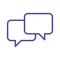 Chat comment Vector icon which is suitable for commercial work and easily modify or edit it