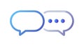 Chat and communication, instant messaging and dialogue icon, vector design Generative AI Royalty Free Stock Photo