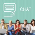 Chat Communication Online Blog Share Concept