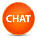 Chat elegant orange round button