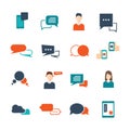 Chat Flat Icon Set