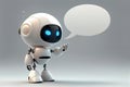 Chat GPT Artificial Intelligence chat bot by Open AI. Robot for communication, education. Speech bubble. Generative AI.