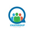 Chat group logo design