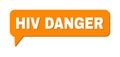Chat HIV DANGER Colored Bubble Message Royalty Free Stock Photo