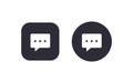 Chat icon button vector illustration scalable vector design