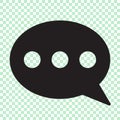 Chat icon, comments icon, dialog icon. Royalty Free Stock Photo
