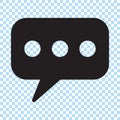 Chat icon, comments icon, dialog icon. Royalty Free Stock Photo