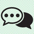 Chat icon, comments icon, dialog icon. Royalty Free Stock Photo