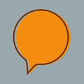Chat icon. Dialog text Royalty Free Stock Photo