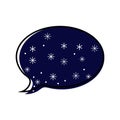 Chat icon. Dialog text Royalty Free Stock Photo