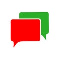 Chat icon. Dialog text Royalty Free Stock Photo